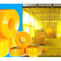 Tirai PVC Strip Curtain Yellow 
