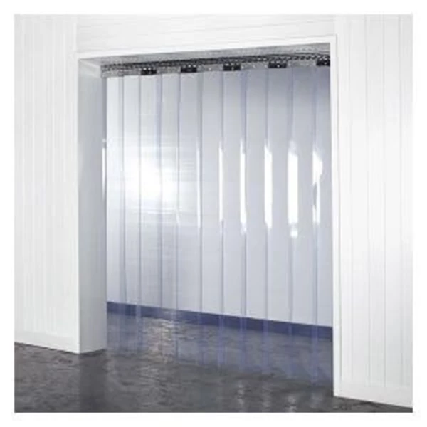 Tirai PVC Plastik Curtain Kuning Ukuran 2 mm x 20 cm x 50 meter