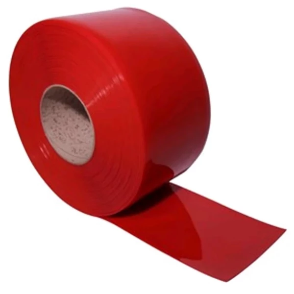 Tirai PVC Curtain Plastik Red