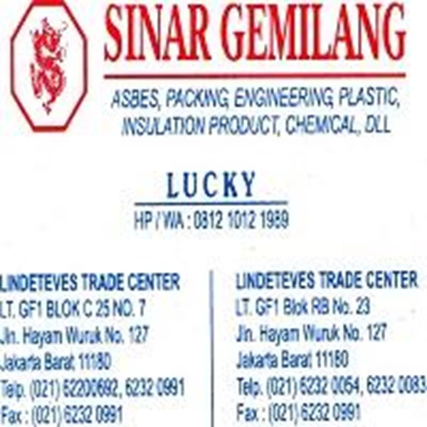 packing Gasket EVERLASTING OIL- IT Lembar / Roll