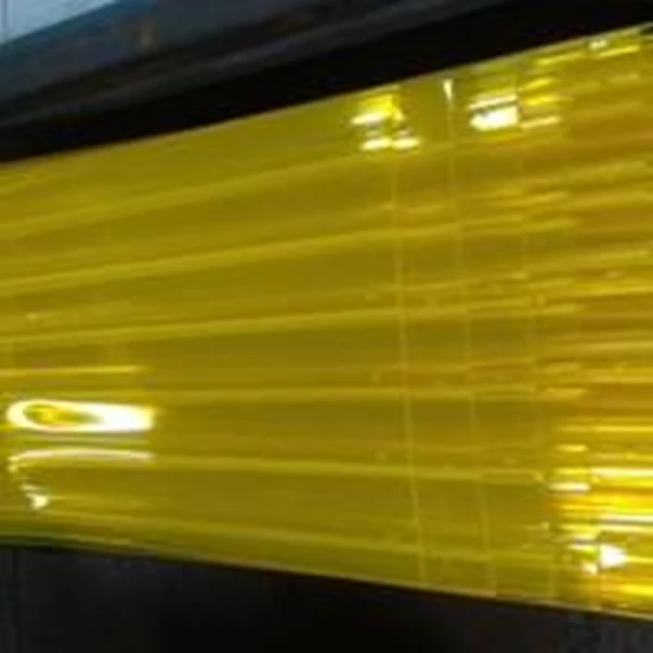Tirai PVC Curtain Bertulang Kuning 