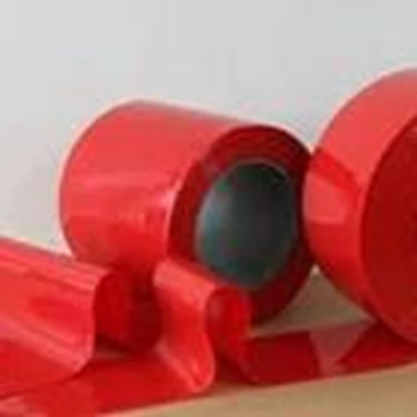 Tirai Mika plastik red Roll / meter