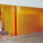Tirai PVC Curtain Ribbed Orange  1
