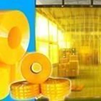 Tirai PVC Curtain Yellow roll / ORANGE