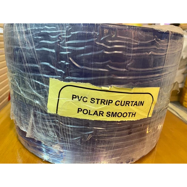 Tirai pvc curtain ribbed polar/pvc curtain polar bergaris